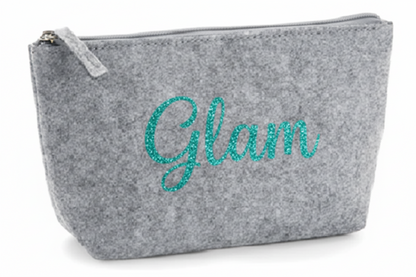 Filztasche klein in verschiedenen Farben, personalisierbar mit Name und Motiv


