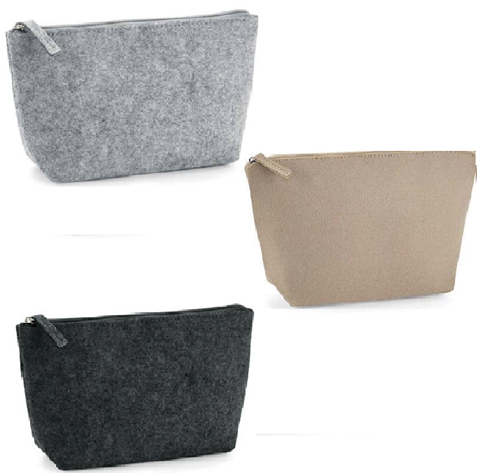 kleine Kosmetiktasche aus Filz personalisierbar