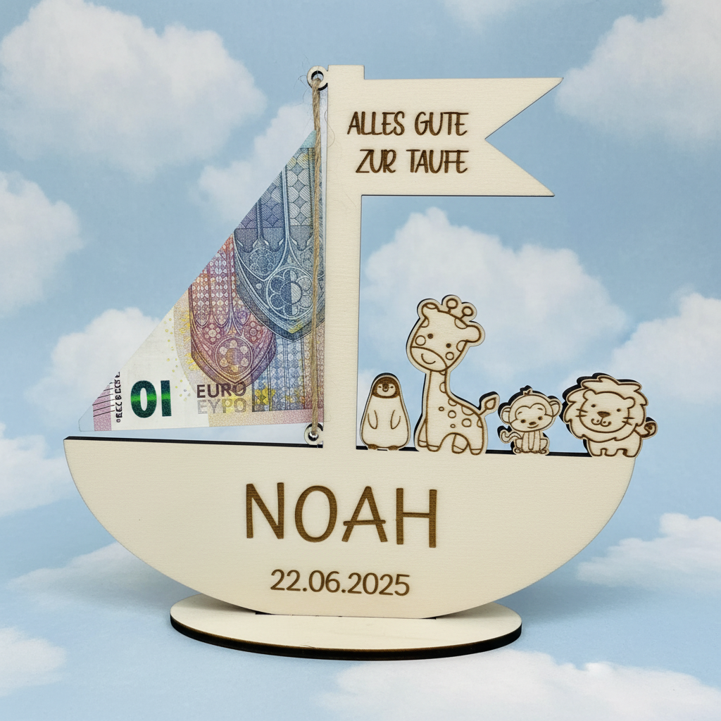 Taufgeschenk Boot NOAH