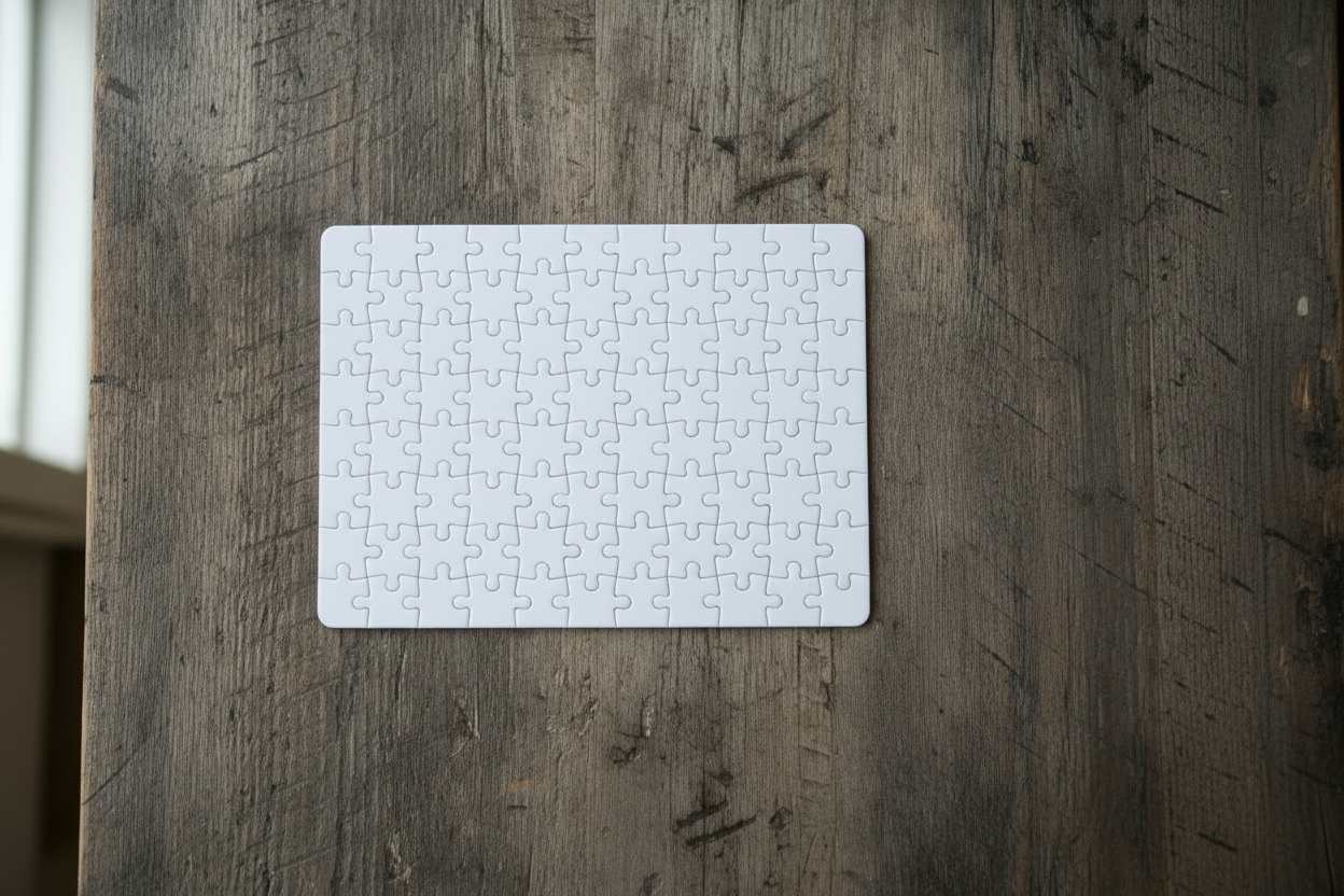 Weiße Puzzles anderer Tisch